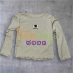 Apró köves lányka vékony hosszú ujjú 