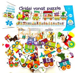 GIGA vonat puzzle – betűk és számok felfedezésére