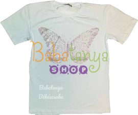 Lányka pillangós póló