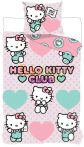   Hello Kitty Club gyerek, ovis ágyneműhuzat 100×135 cm, 40×60 cm