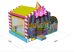 Candy Land csúszdás légvár Candy Land csúszdás légvár