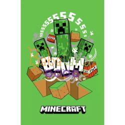 Minecraft Boom Creeper szuper puha polár takaró