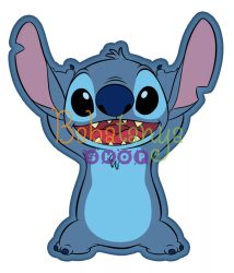 Disney Lilo és Stitch, A csillagkutya Alien formapárna, díszpárna 35 cm