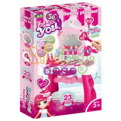 Zenélő fésülködő és smink asztal