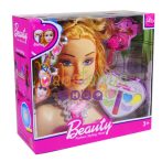 Fésülős babafej kiegészítőkkel