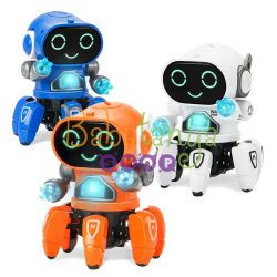 Interaktív robot gyerekeknek LED-del 17,5 cm Interaktív robot gyerekeknek LED-del 17,5 cm
