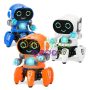 Interaktív robot gyerekeknek LED-del 17,5 cm