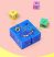 Készségfejlesztő emojis kirakó, logikai fejlesztőjáték emoji kocka 