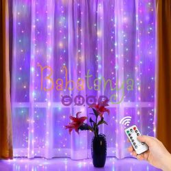 LED Fényfüggöny 3x3m, 300 LED, Távirányító multicolor