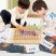 Készségfejlesztő fa játék iskolásoknak – szorzótábla oktató társasjáték rengeteg színes kiegészítővel