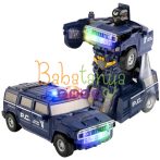 2 az 1-ben Rendőrségi Robotautó, SINBINTA, Átalakítható Robot Zenével és Fényekkel, Átalakulás ütközéskor, 360 fokos forgatás, Rugalmasság a mozgásban, Fejleszti a koncentrációt és a kéz-szem koordinációt, Műanyag, 16x10,5x23,5cm, Kék 2 az 1-ben Rendőrségi Robotautó, SINBINTA, Átalakítható Robot Zenével és Fényekkel, Átalakulás ütközéskor, 360 fokos forgatás, Rugalmasság a mozgásban, Fejleszti a koncentrációt és a kéz-szem koordinációt, Műanyag, 16x10,5x23,5cm, Kék