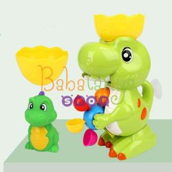 Műanyag dinoszaurusz alakú vízimalom tapadókorongokkal