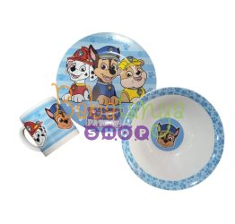 Mancs őrjárat fiús Porcelán gyermek étkészlet 3 részes