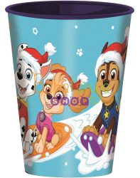 Mancs Őrjárat Holiday Karácsonyi műanyag pohár 260 ml 